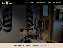 Tablet Screenshot of head2headbarbers.com